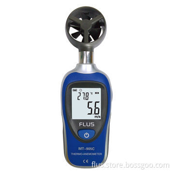 Anemometer with air velocity, measuring range of 0.4 to 30m/s